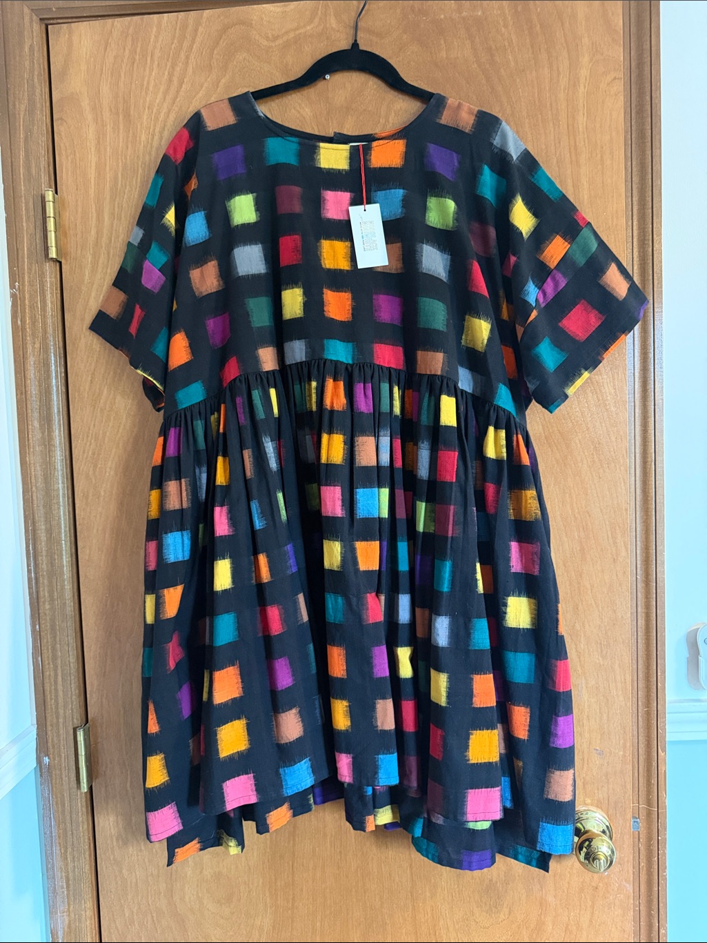 Nwt Norblack Norwhite | Mini Dover Dress In Ikat Multi — image 2 of 5